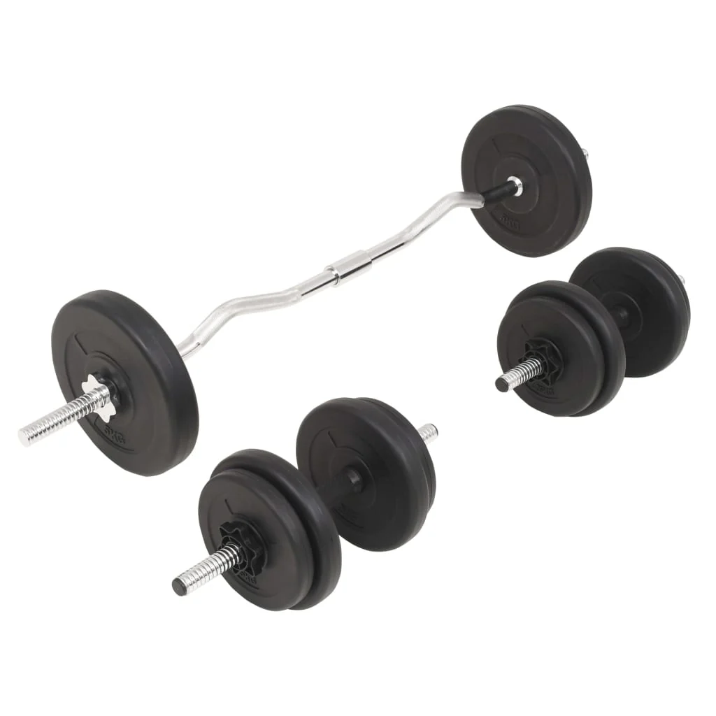vægtstangs- og håndvægtssæt 30 kg - Image 3