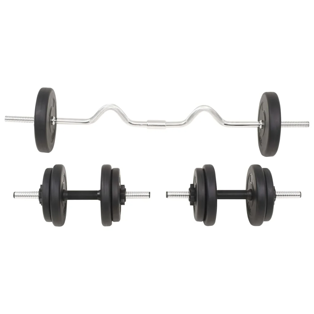 vægtstangs- og håndvægtssæt 30 kg - Image 3