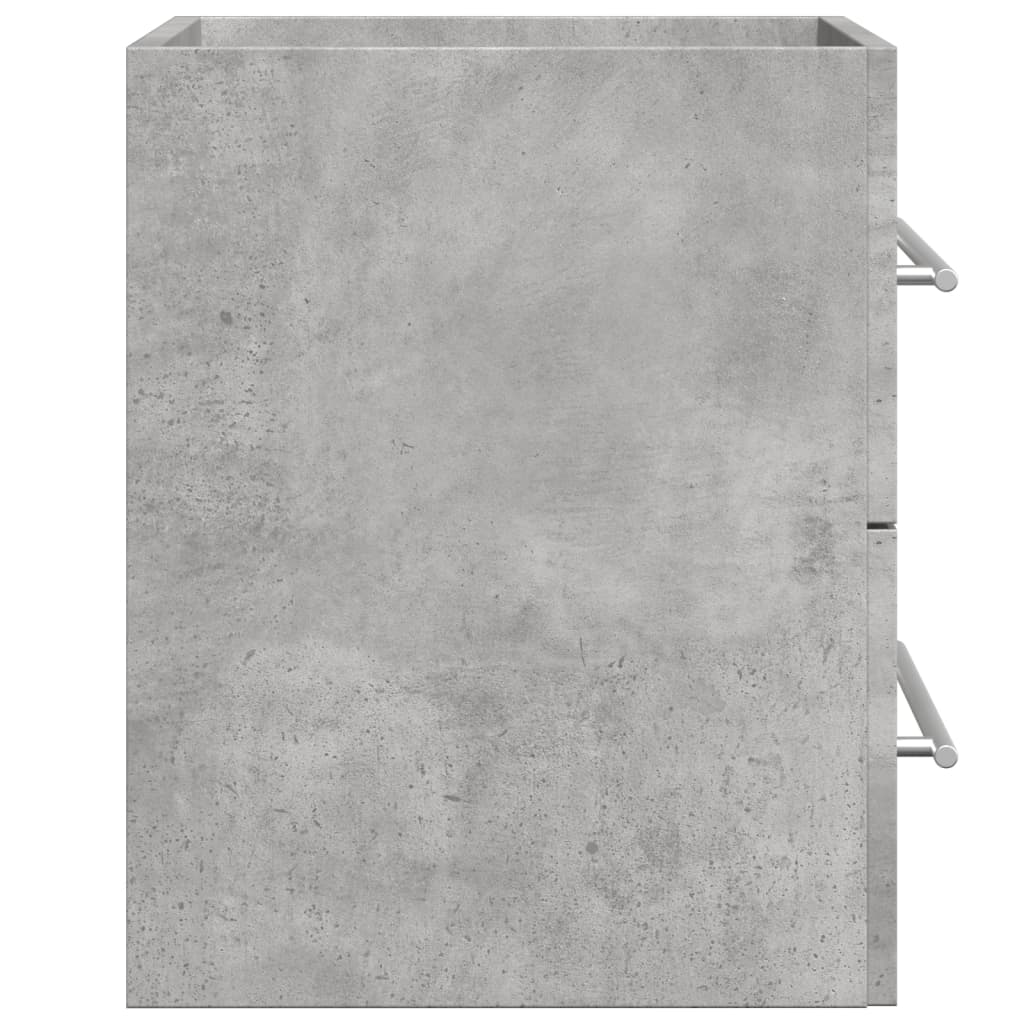 vaskeskab 60x38,5x48 cm konstrueret træ betongrå - Image 5