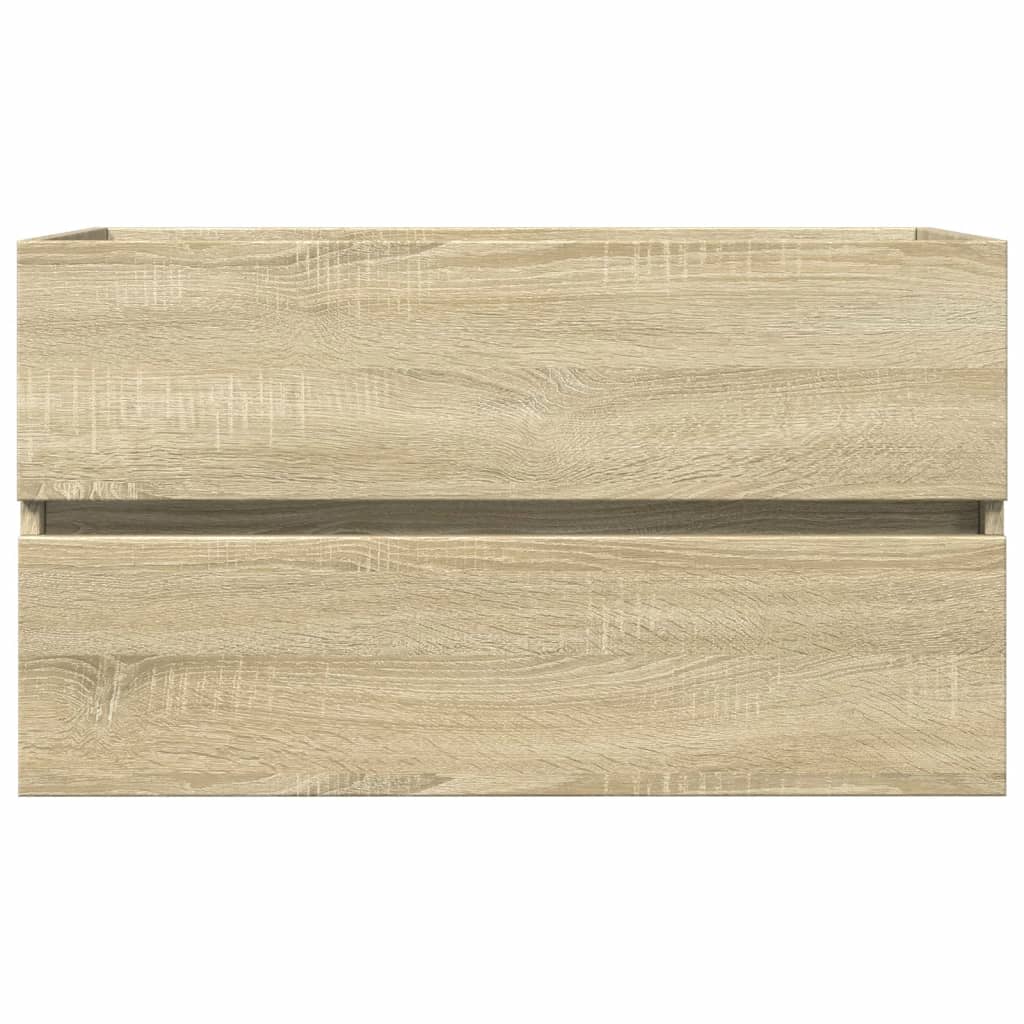 vaskeskab 80x38,5x45 cm konstrueret træ sonoma-eg - Image 4