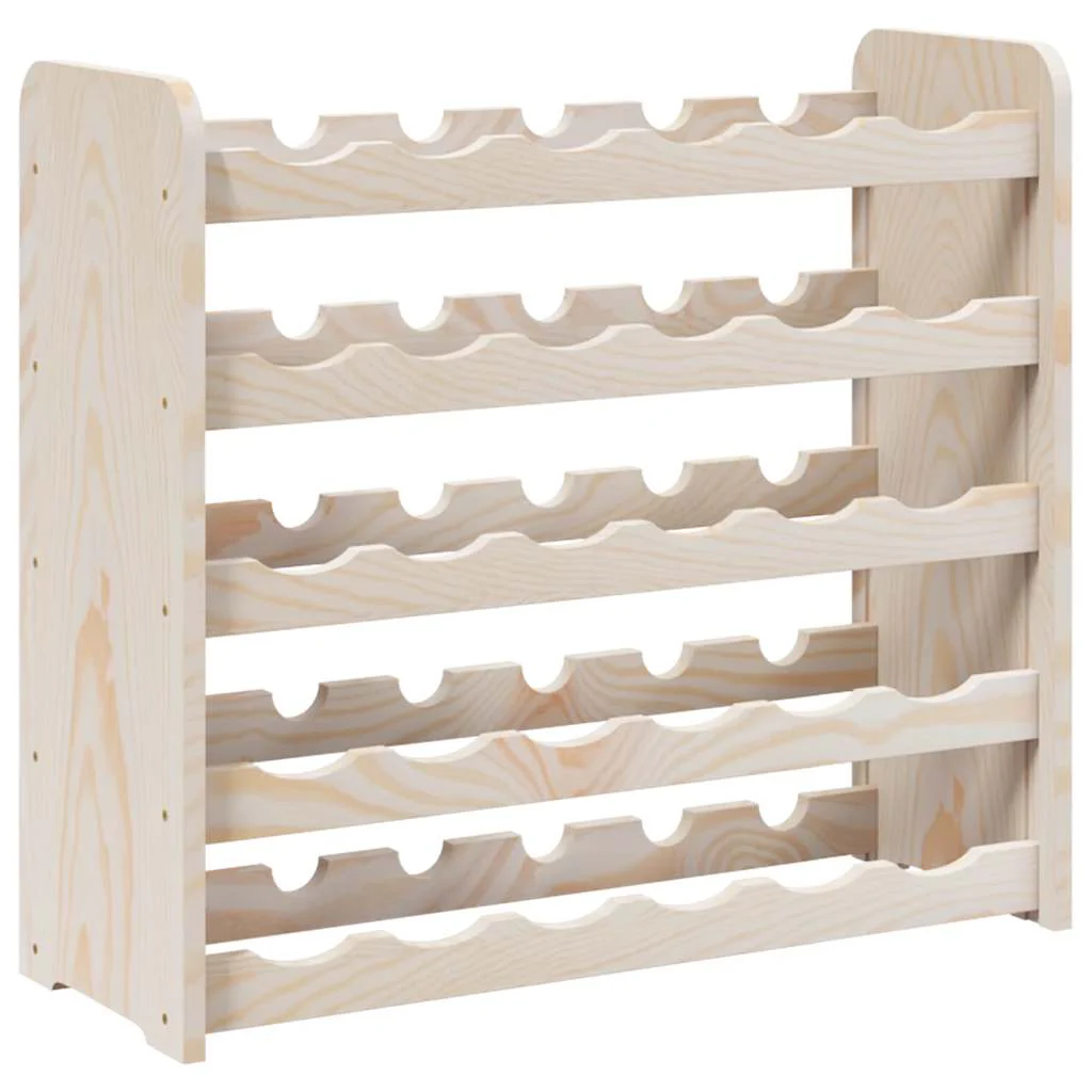 vinreol 67,5x25x60 cm massivt fyrretræ - Image 7