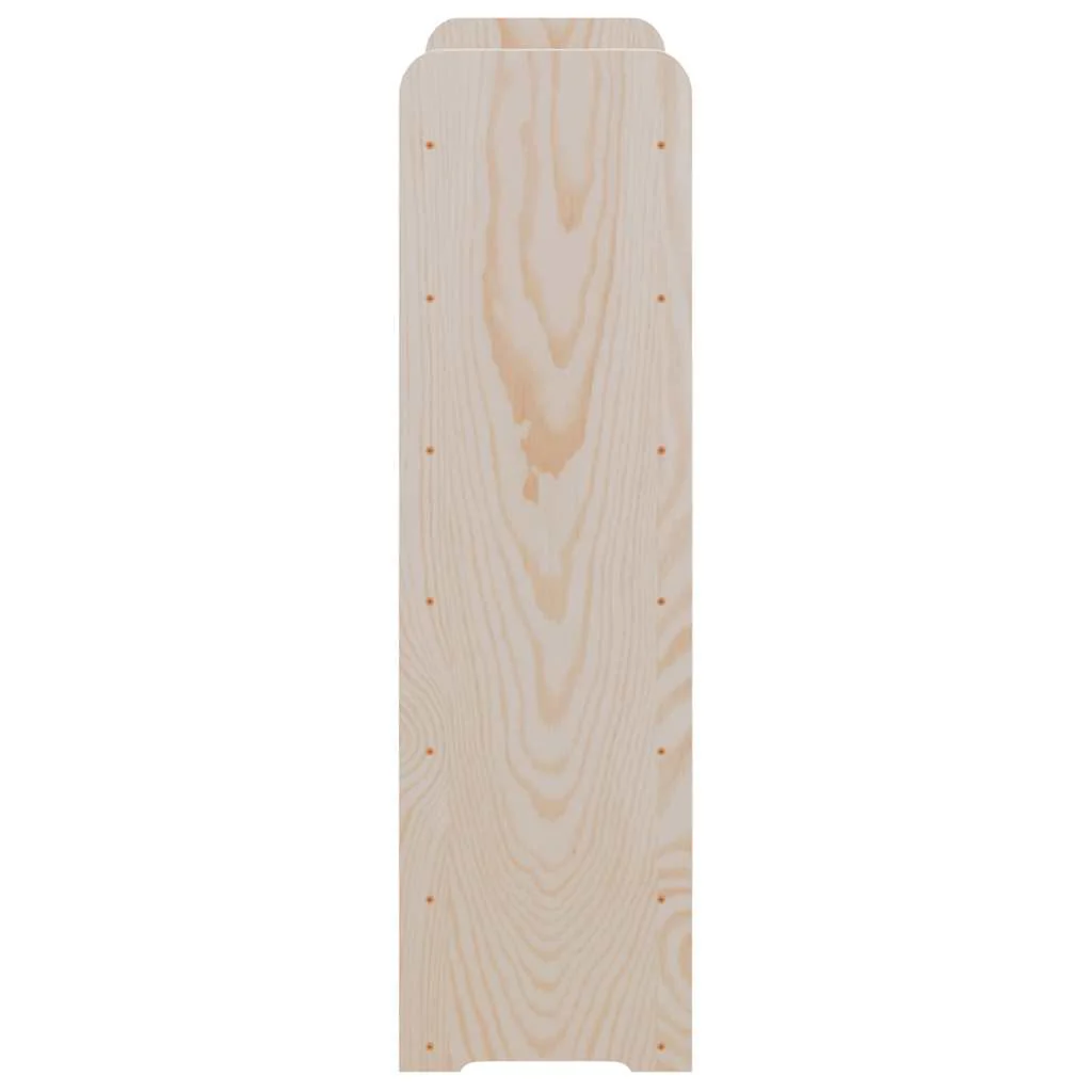 vinreol med topplade 67,5x25x87 cm massivt fyrretræ - Image 6