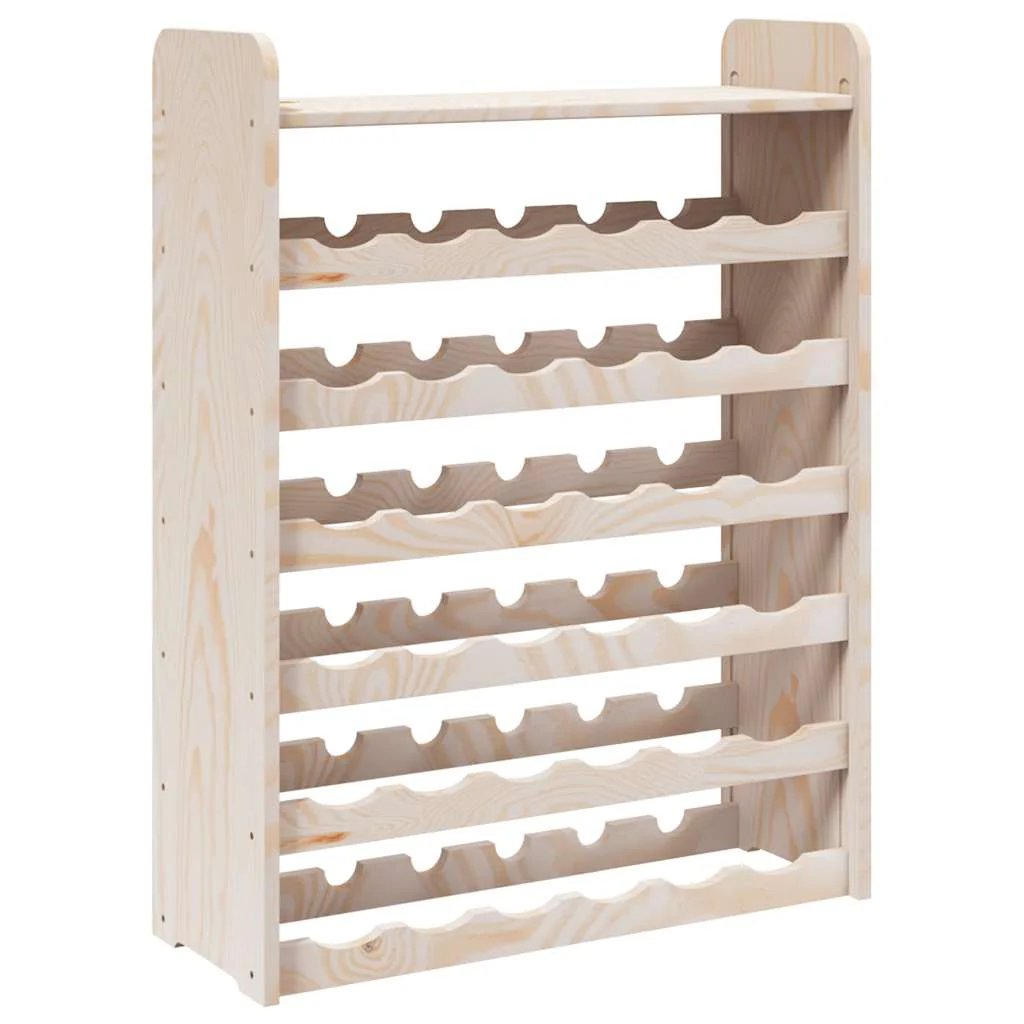 vinreol med topplade 67,5x25x87 cm massivt fyrretræ - Image 7