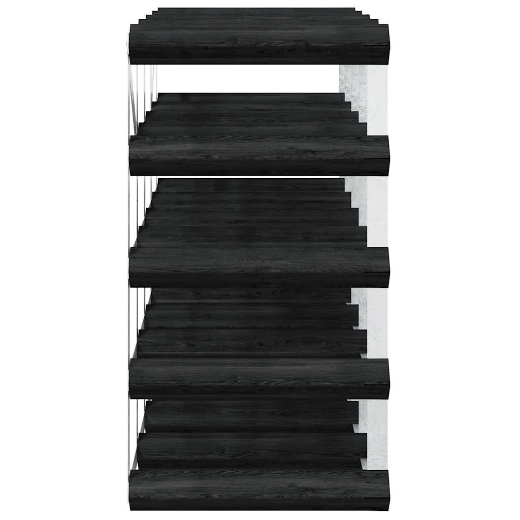 vinreol til 20 flasker massivt fyrretræ sort - Image 6