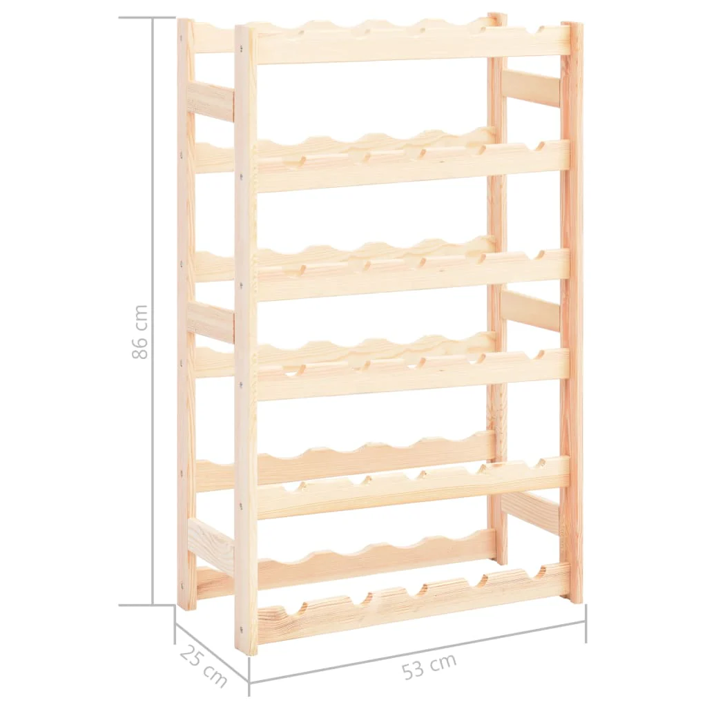 vinreol til 30 flasker fyrretræ - Image 6