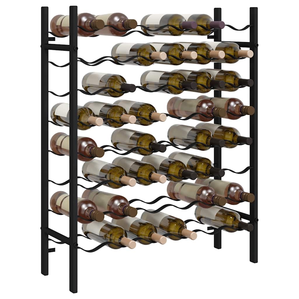 vinreol til 48 flasker metal sort - Image 4