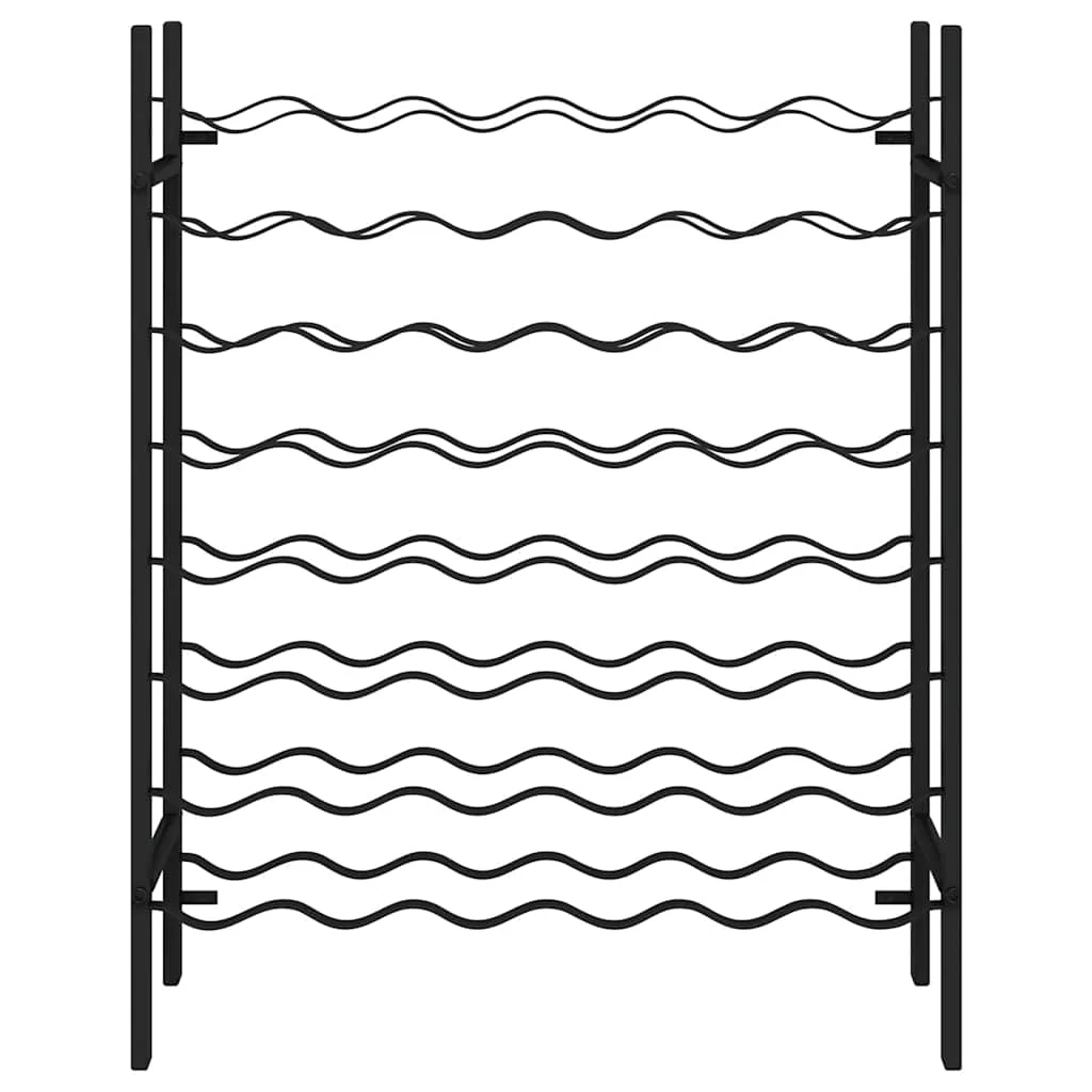 vinreol til 48 flasker metal sort - Image 5