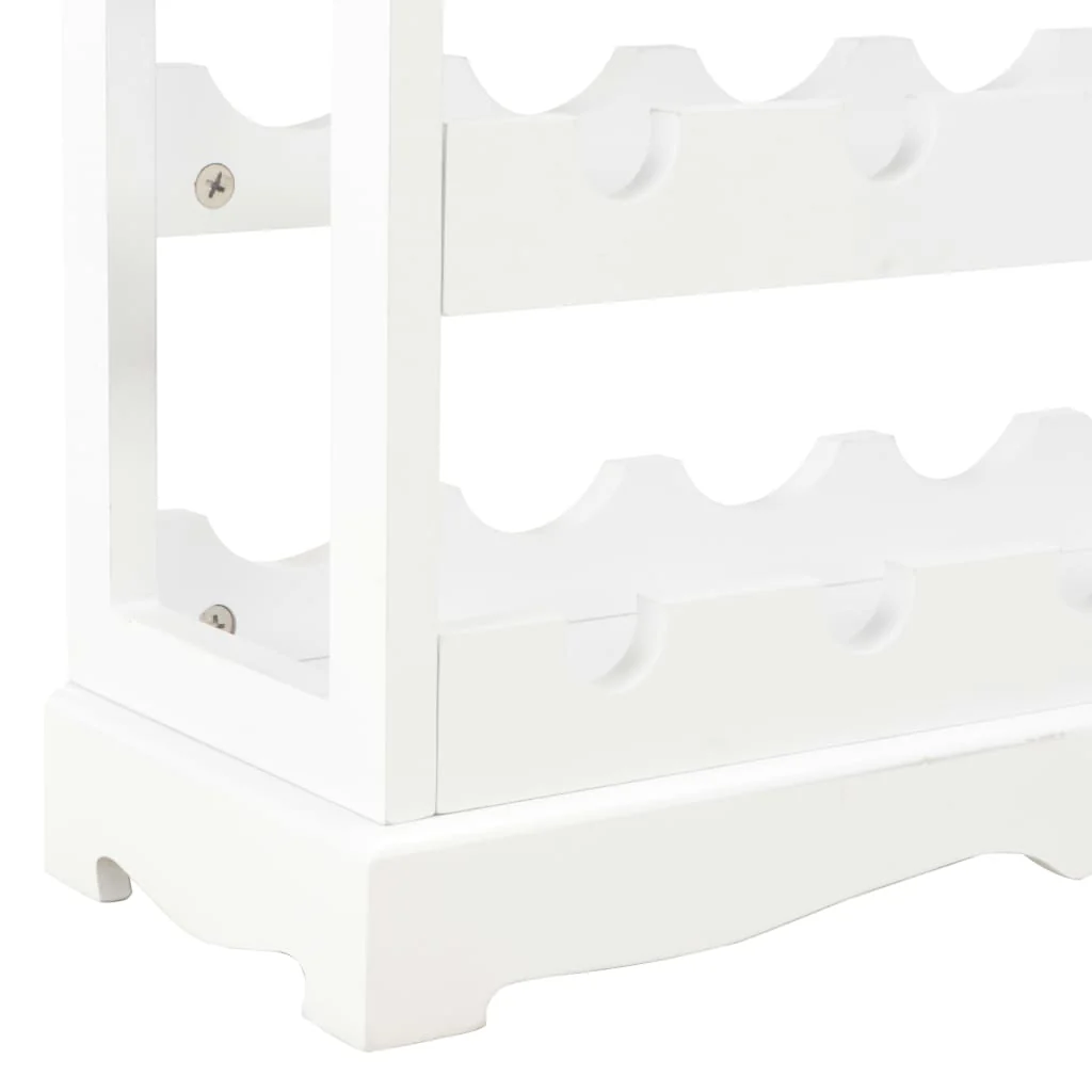 vinskab 70 x 22,5 x 70,5 cm MDF hvid - Image 6
