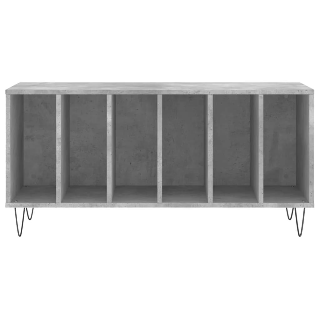 vinylskab 100x38x48 cm konstrueret træ betongrå - Image 4
