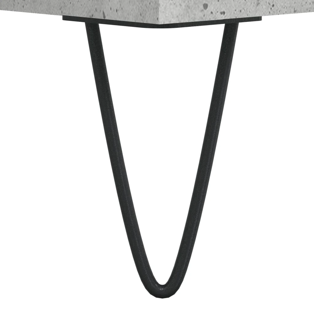 vinylskab 100x38x48 cm konstrueret træ betongrå - Image 7