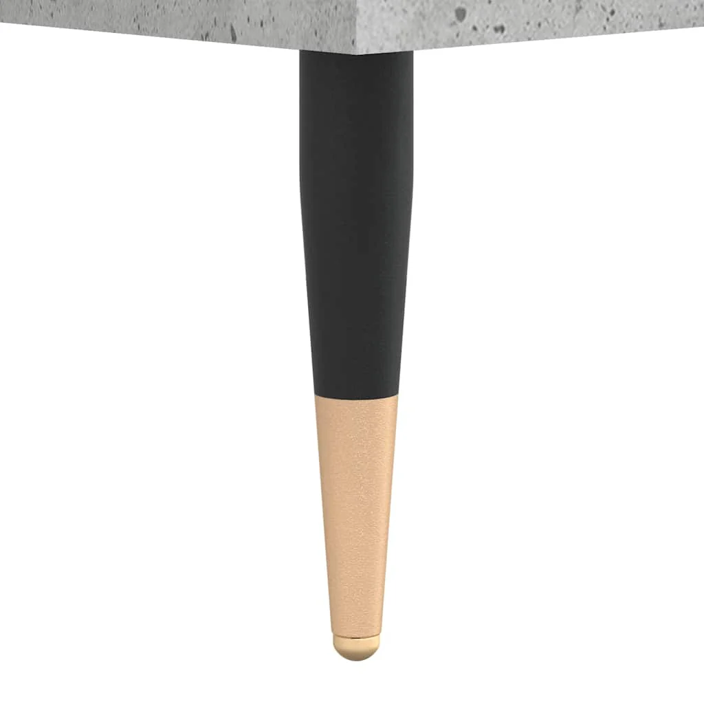 vinylskab 100x38x48 cm konstrueret træ betongrå - Image 7