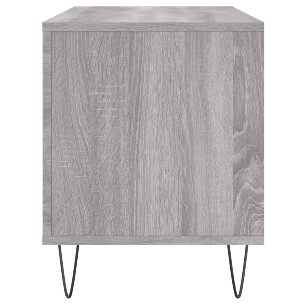 vinylskab 100x38x48 cm konstrueret træ grå sonoma-eg - Image 5