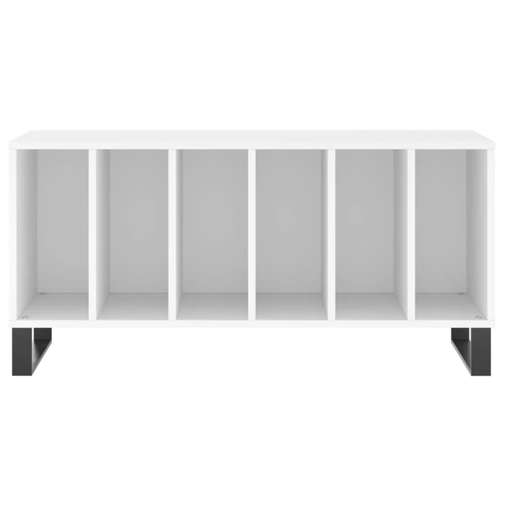 vinylskab 100x38x48 cm konstrueret træ hvid - Image 4