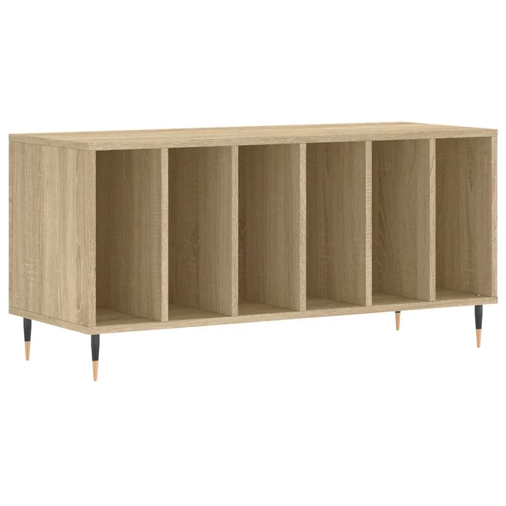 vinylskab 100x38x48 cm konstrueret træ sonoma-eg - Image 2