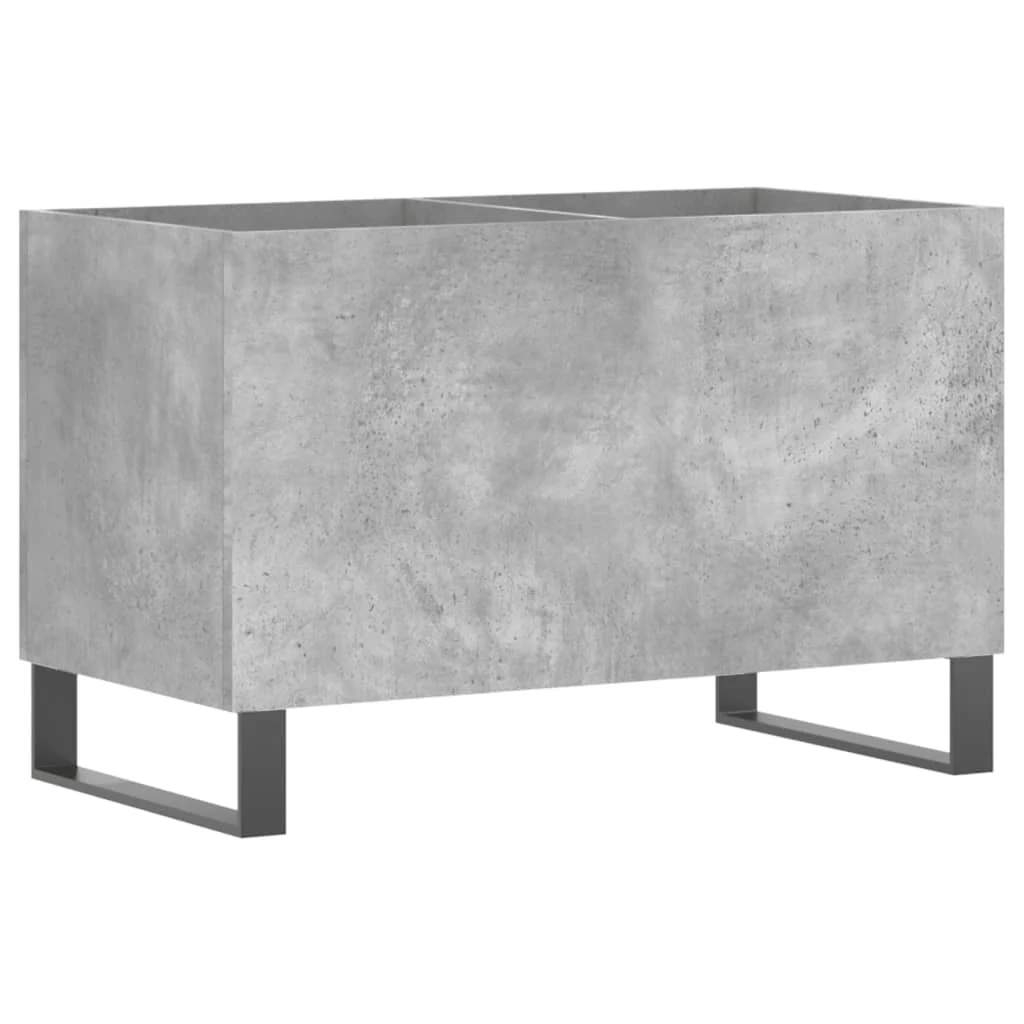vinylskab 74,5x38x48 cm konstrueret træ betongrå - Image 2