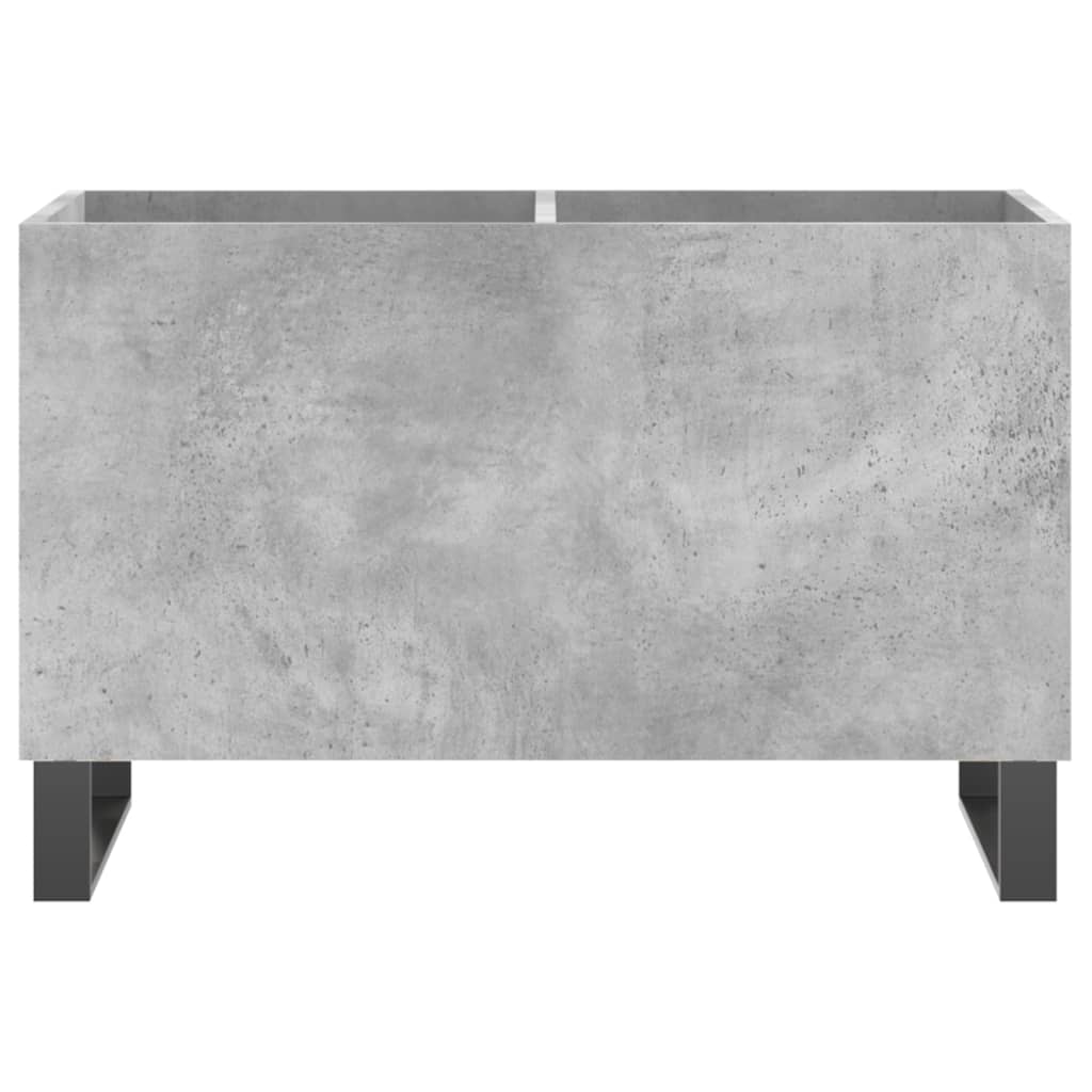 vinylskab 74,5x38x48 cm konstrueret træ betongrå - Image 4