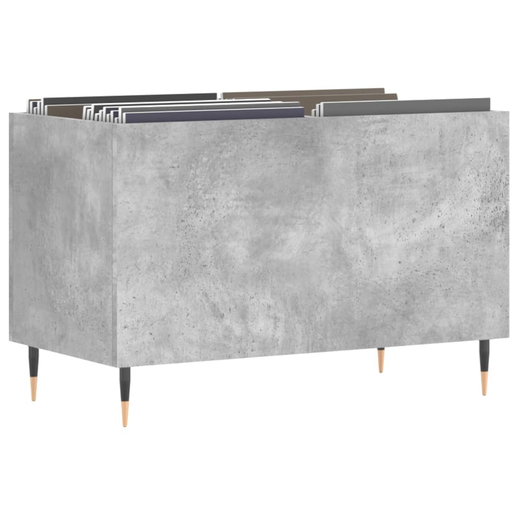 vinylskab 74,5x38x48 cm konstrueret træ betongrå - Image 3