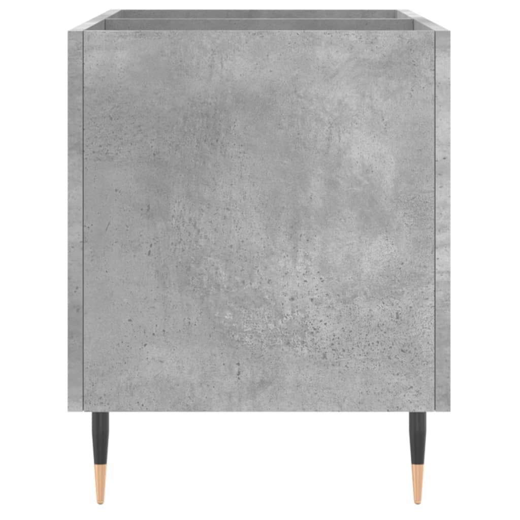 vinylskab 74,5x38x48 cm konstrueret træ betongrå - Image 5