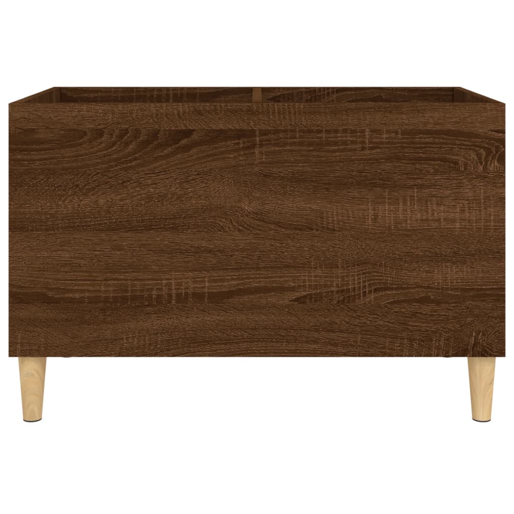 vinylskab 74,5x38x48 cm konstrueret træ brun egetræsfarve - Image 5