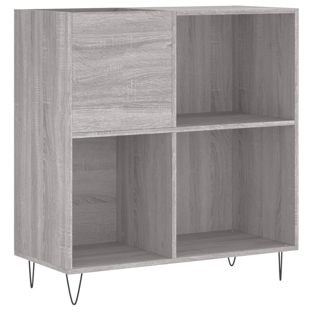 vinylskab 84,5x38x39 cm konstrueret træ grå sonoma-eg - Image 2