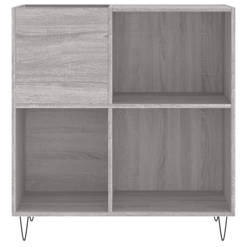 vinylskab 84,5x38x39 cm konstrueret træ grå sonoma-eg - Image 4