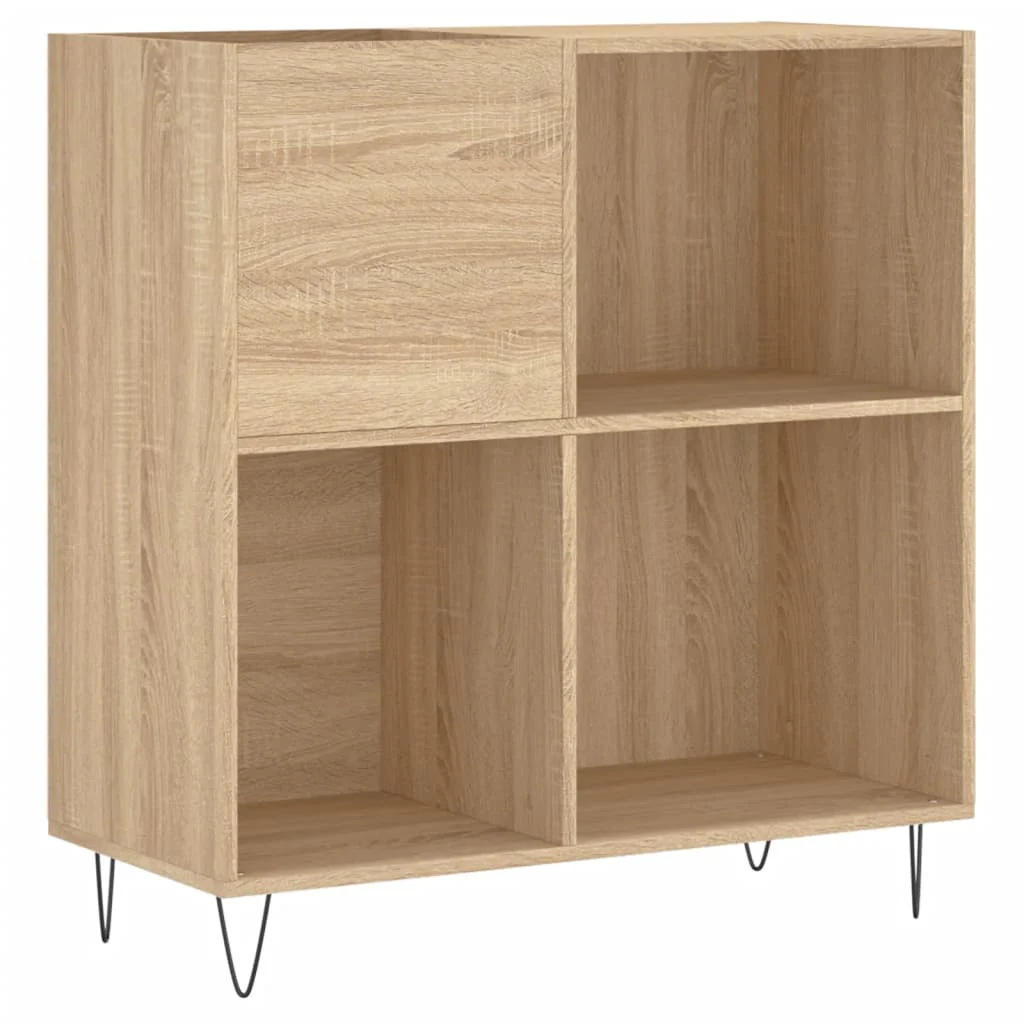 vinylskab 84,5x38x39 cm konstrueret træ sonoma-eg - Image 2