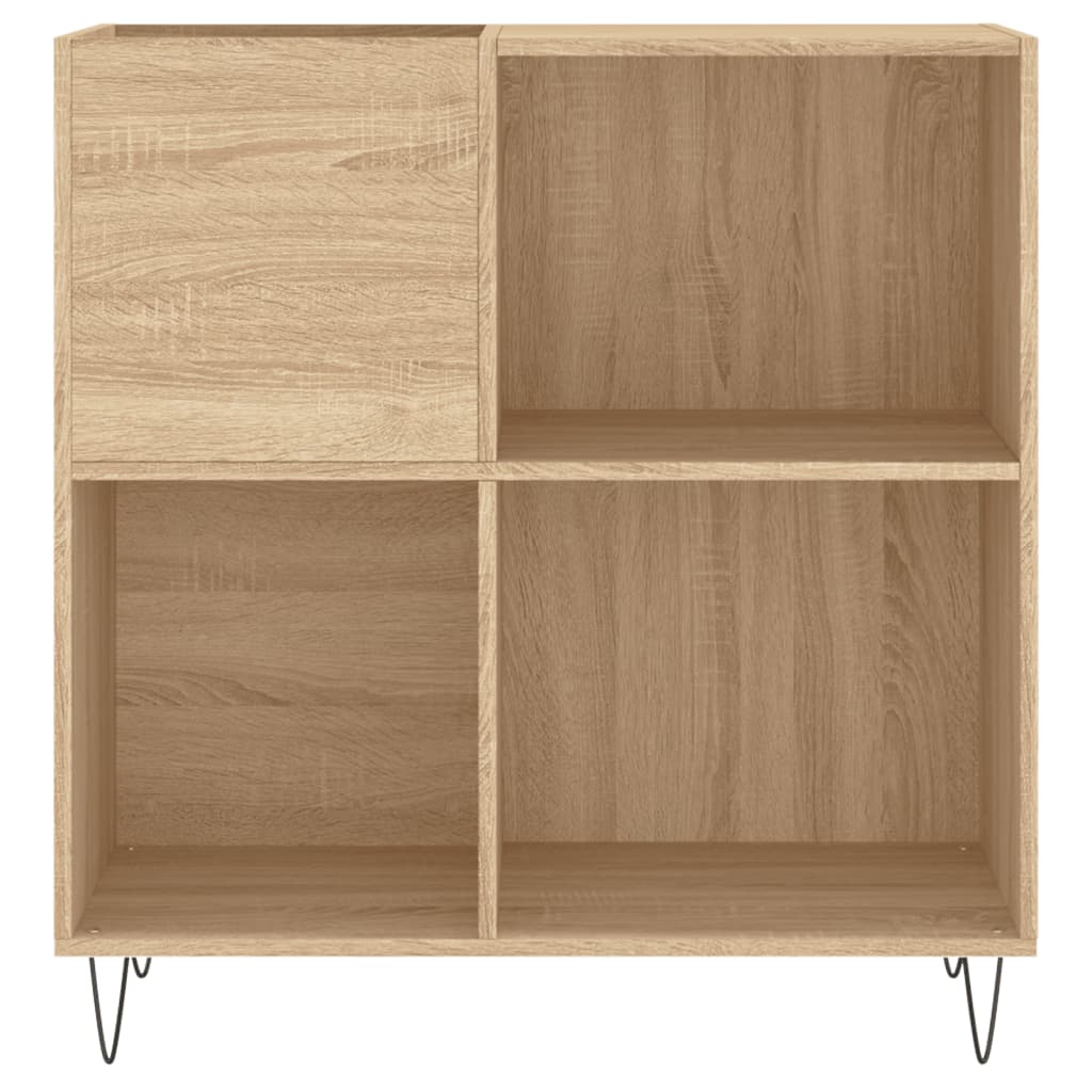 vinylskab 84,5x38x39 cm konstrueret træ sonoma-eg - Image 4