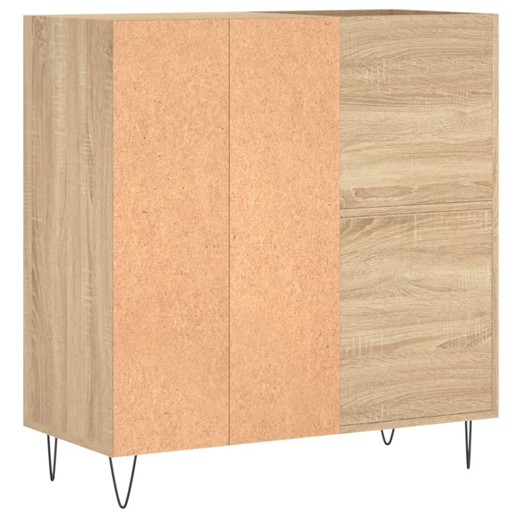 vinylskab 84,5x38x39 cm konstrueret træ sonoma-eg - Image 6