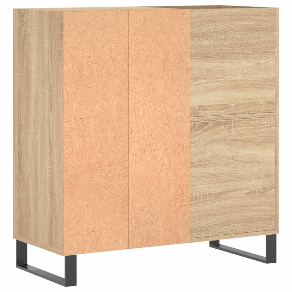 vinylskab 84,5x38x39 cm konstrueret træ sonoma-eg - Image 6