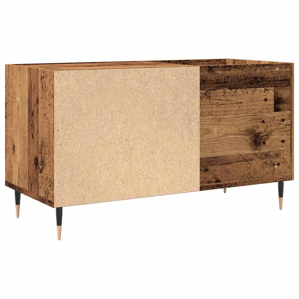 vinylskab 84,5x38x48 cm konstrueret træ antikt trælook - Image 6