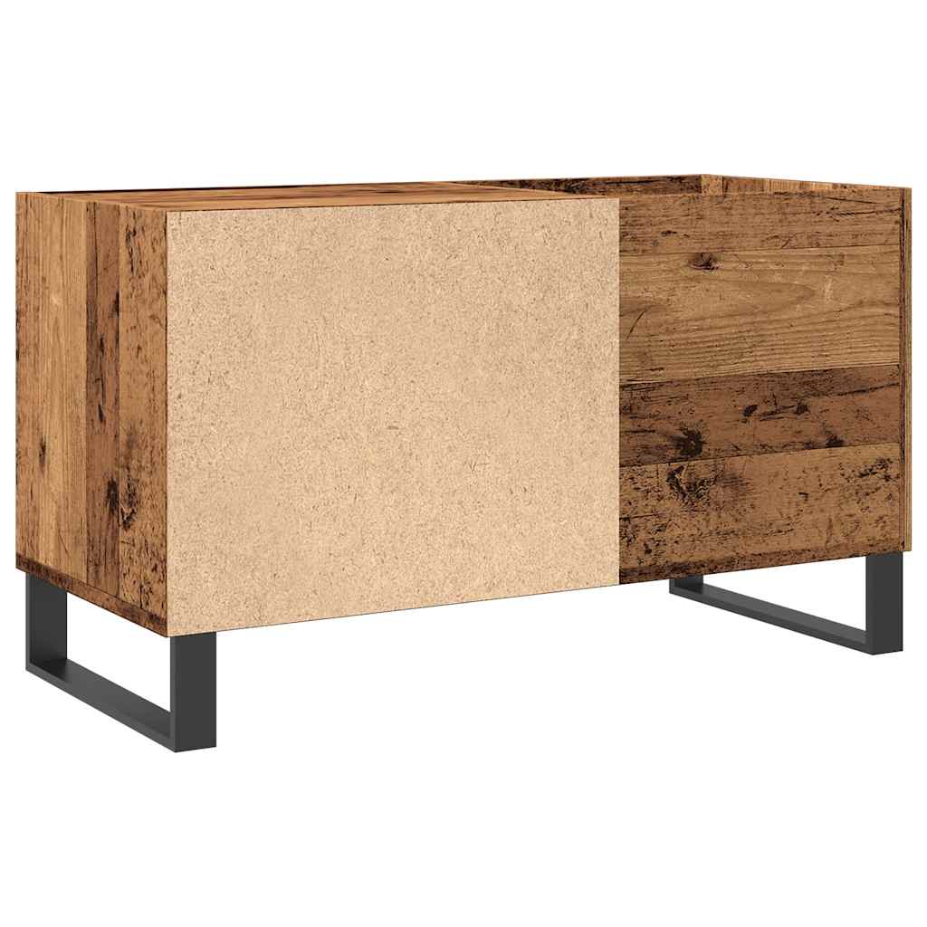 vinylskab 84,5x38x48 cm konstrueret træ antikt trælook - Image 6