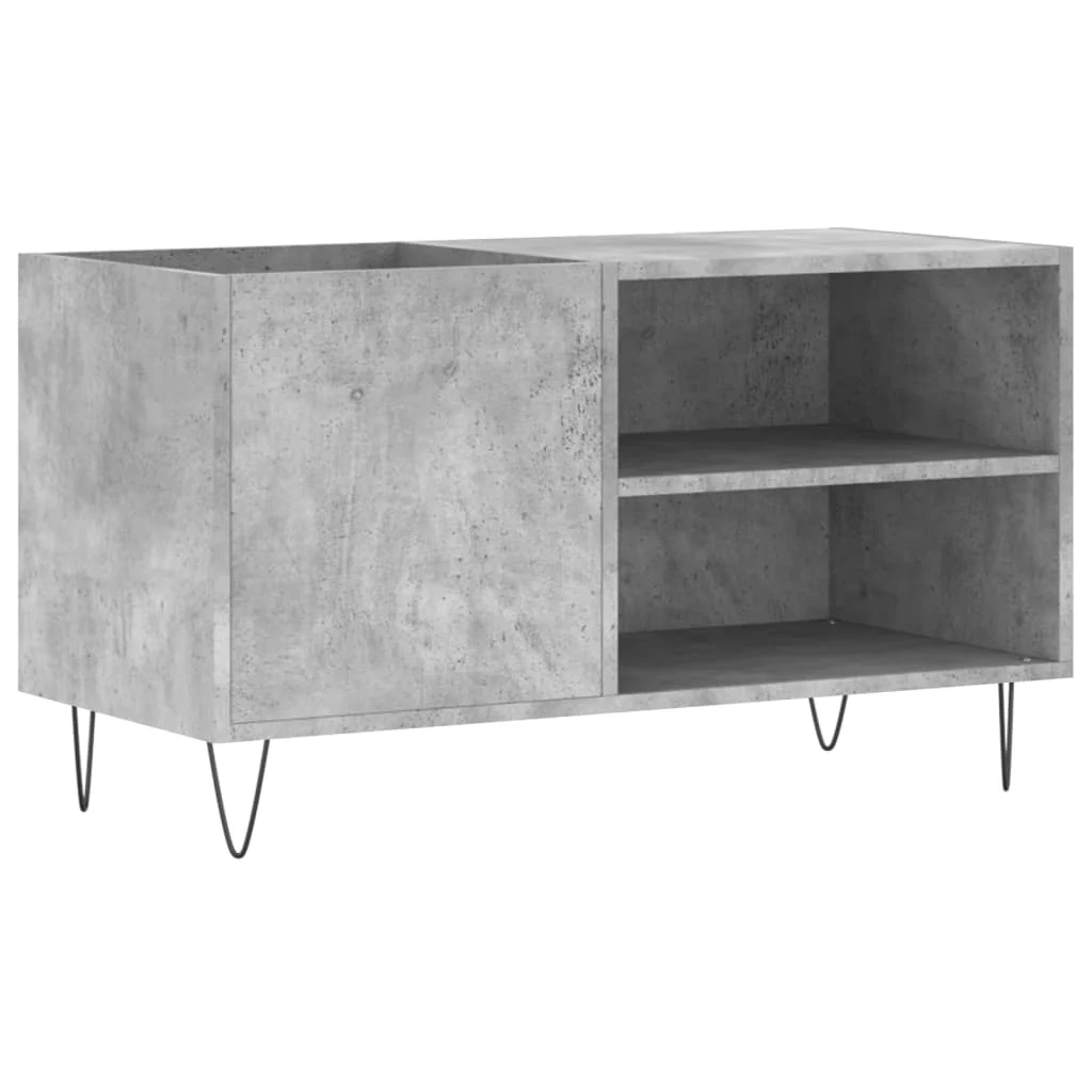 vinylskab 85x38x48 cm konstrueret træ betongrå - Image 2