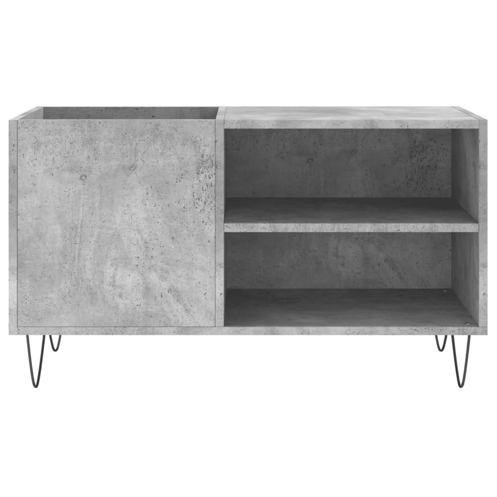 vinylskab 85x38x48 cm konstrueret træ betongrå - Image 4