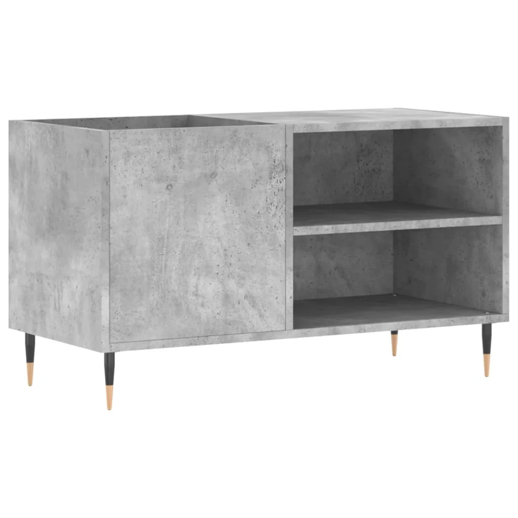 vinylskab 85x38x48 cm konstrueret træ betongrå - Image 2
