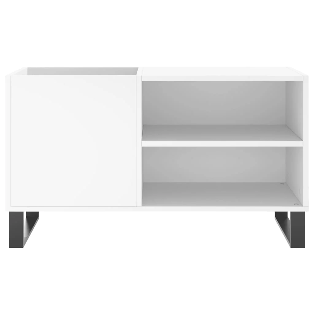 vinylskab 85x38x48 cm konstrueret træ hvid - Image 4