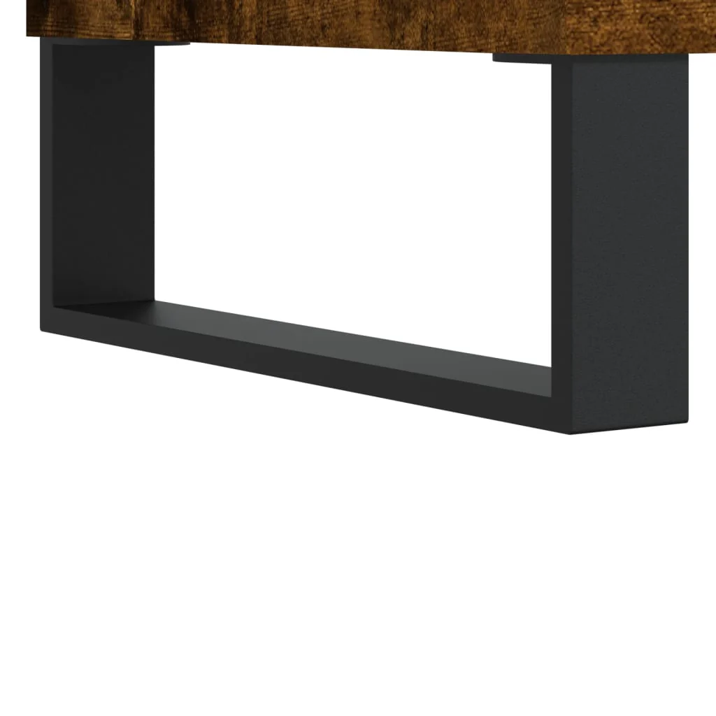 vinylskab 85x38x48 cm konstrueret træ røget sonoma-eg - Image 7