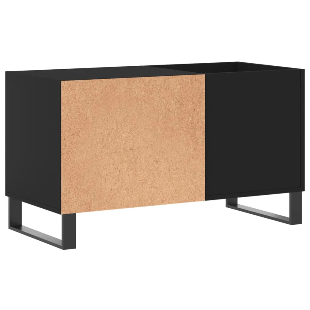 vinylskab 85x38x48 cm konstrueret træ sort - Image 6