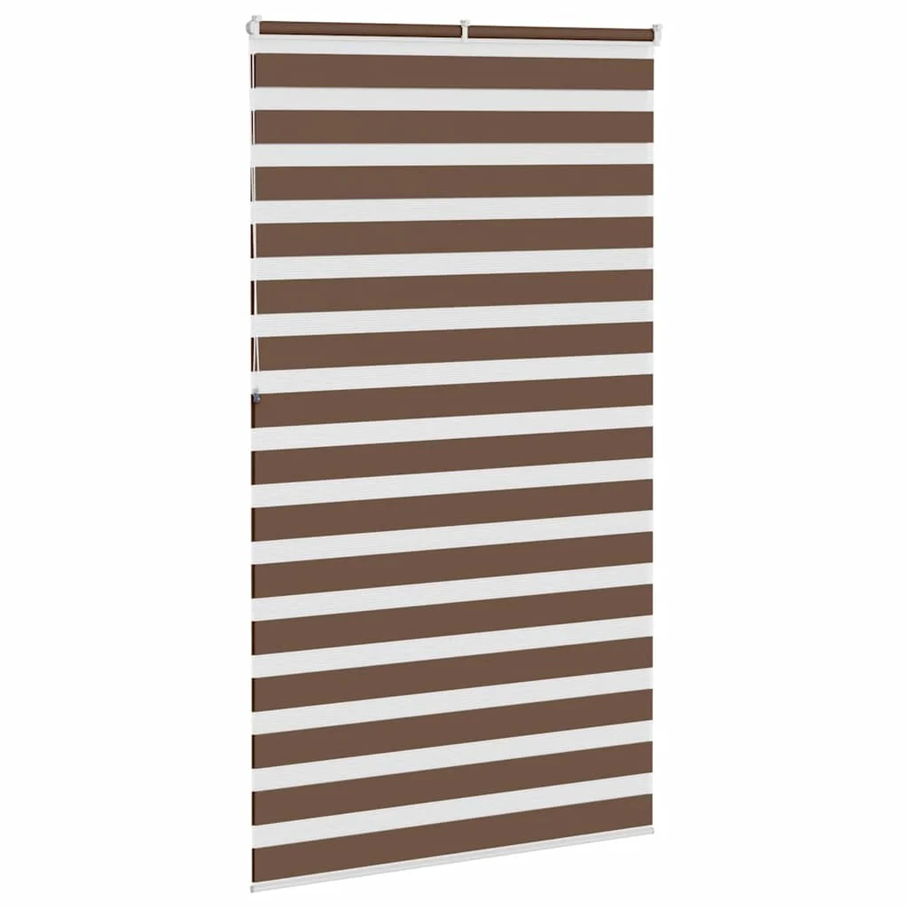 zebragardin brun 130x230 cm stofbredde 125,9 cm polyester - Image 4