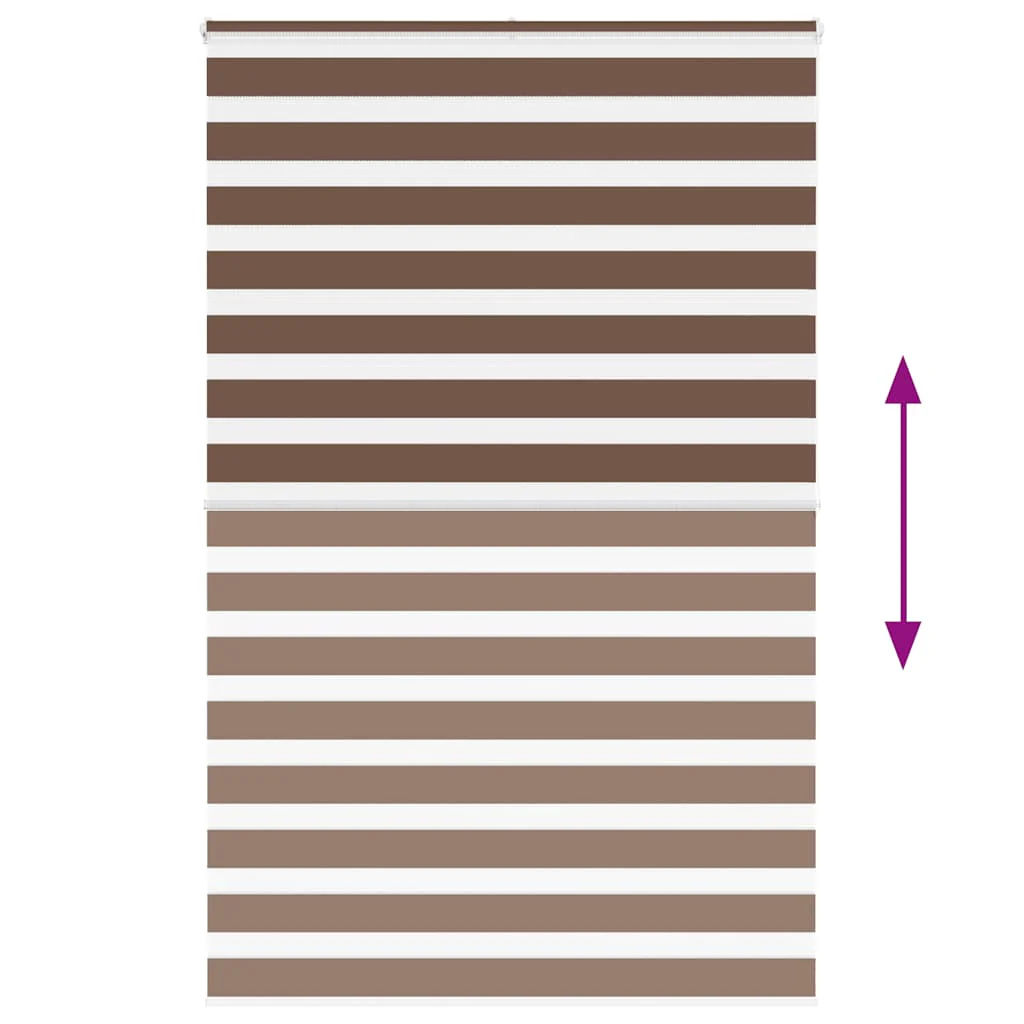 zebragardin brun 150x200 cm stofbredde 145,9 cm polyester - Image 5