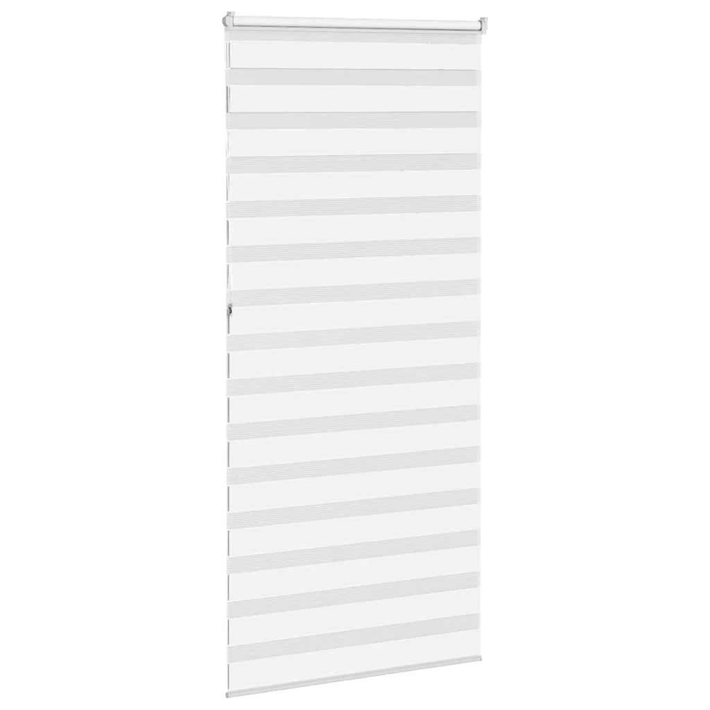 zebragardin hvid 100x230 cm stofbredde 95,9 cm polyester - Image 4