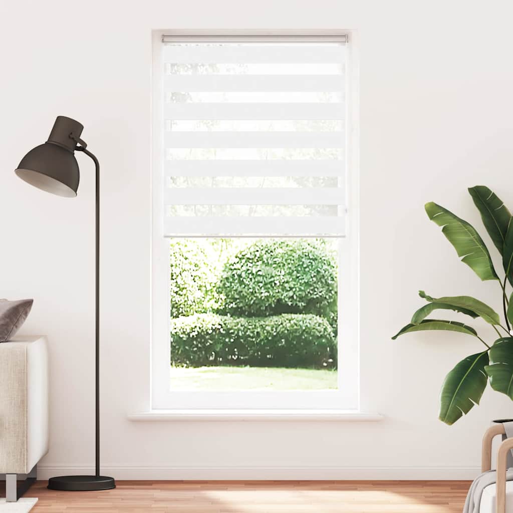 zebragardin hvid 115x230 cm stofbredde 110,9 cm polyester - Image 2