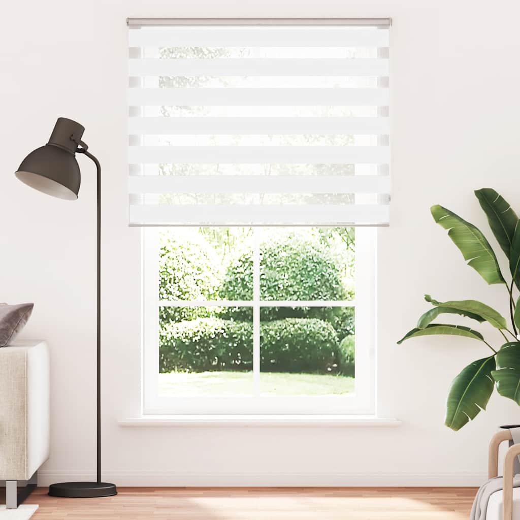 zebragardin hvid 145x230 cm stofbredde 140,9 cm polyester - Image 2