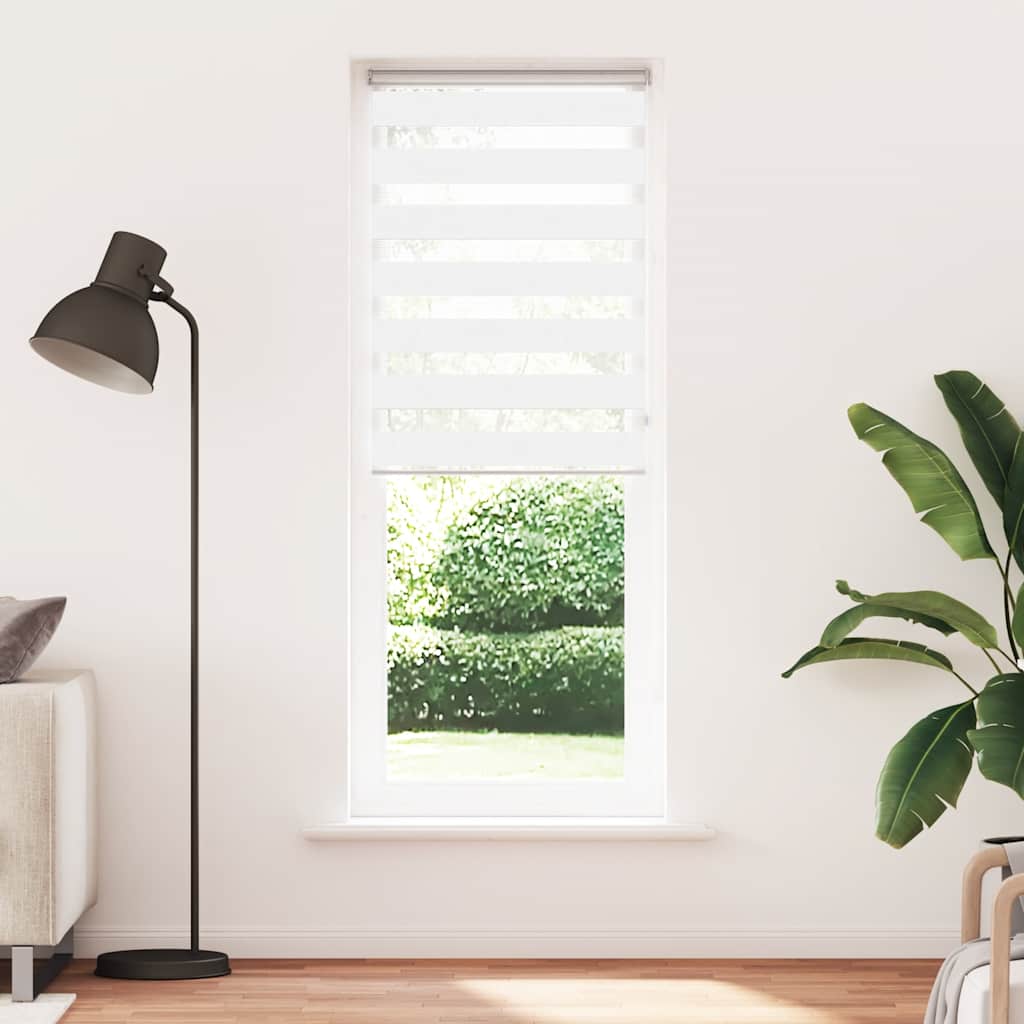 zebragardin hvid 90x230 cm stofbredde 85,9 cm polyester - Image 2