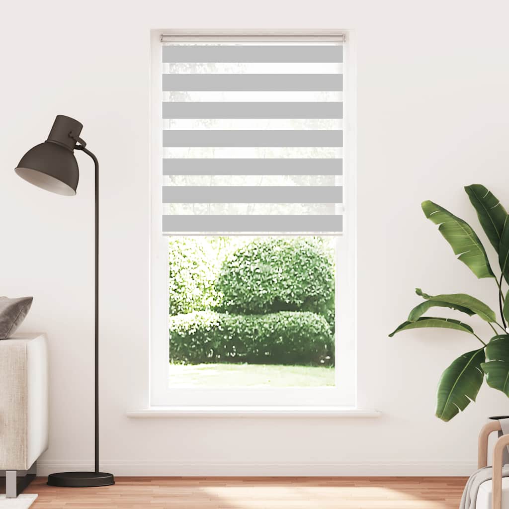 zebragardin lysegrå 110x230 cm stofbredde 105,9 cm polyester - Image 2