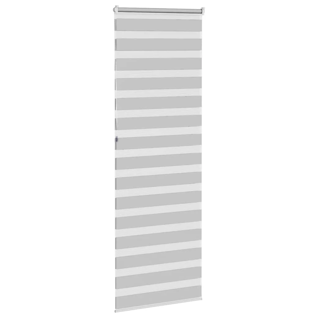 zebragardin lysegrå 85x230 cm stofbredde 80,9 cm polyester - Image 4