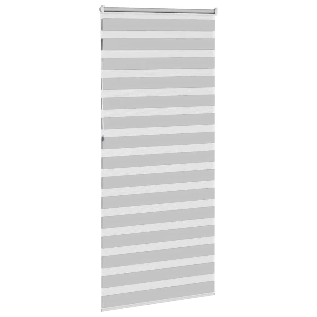zebragardin lysegrå 95x230 cm stofbredde 90,9 cm polyester - Image 4