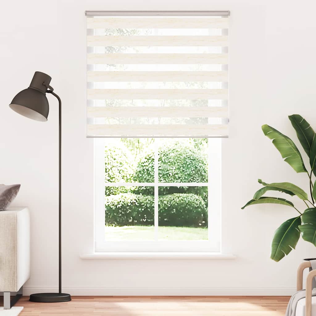zebragardin marmorbeige 125x200 cm stofbredde 120,9cm polyester - Image 2