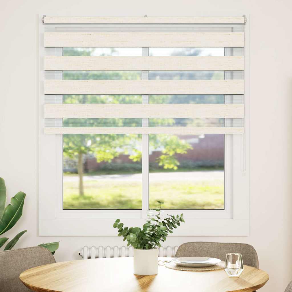 zebragardin marmorbeige 130x100 cm stofbredde 125,9cm polyester - Image 2