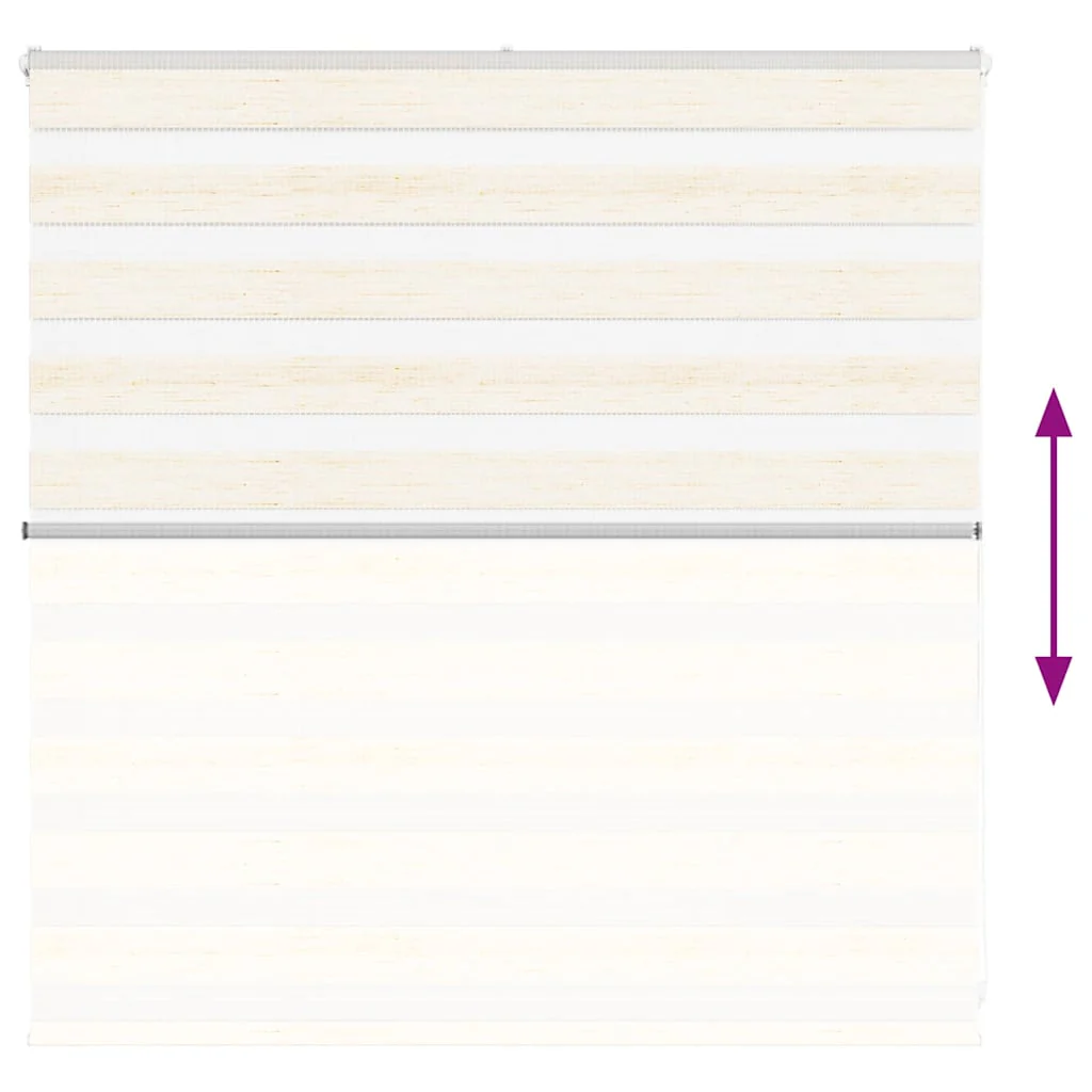 zebragardin marmorbeige 140x100 cm stofbredde 135,9cm polyester - Image 5