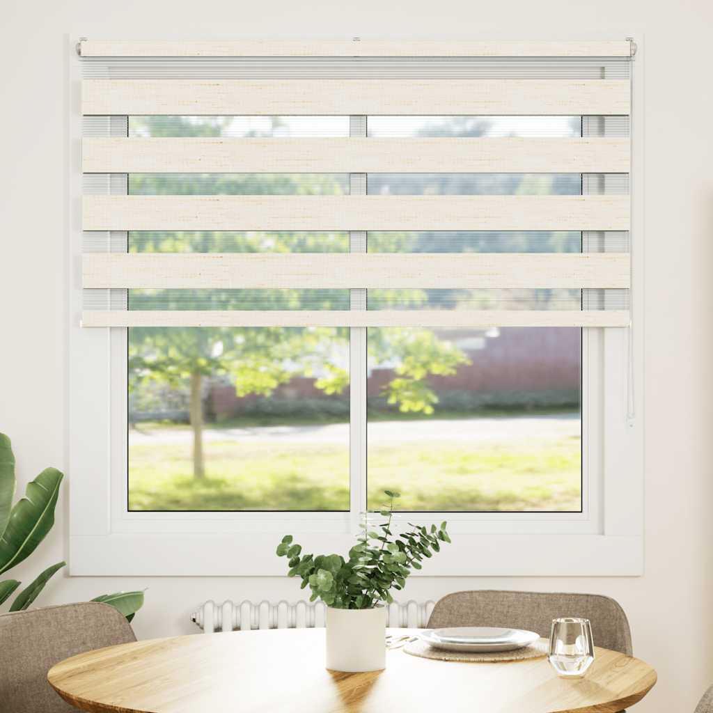 zebragardin marmorbeige 140x150 cm stofbredde 135,9cm polyester - Image 2